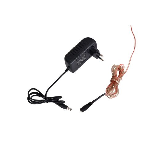 Elegant Red Decorative LED Lighting, 50 x 25 cm | Black MDF Base (2.7mm), 60 LEDs/m, 12V 1A Adapter | Built-in Wall Hanging System