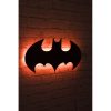 Elegant Red Decorative LED Lighting, 50 x 25 cm | Black MDF Base (2.7mm), 60 LEDs/m, 12V 1A Adapter, 375cm Cord | Built-in Wall Hanging System