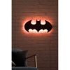 Elegant Red Decorative LED Lighting, 50 x 25 cm | Black MDF Base (2.7mm), 60 LEDs/m, 12V 1A Adapter, 375cm Cord | Built-in Wall Hanging System