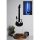 Decorative LED Lighting with Black MDF Base, 22 x 68 cm | 60 LEDs/m, 300 Lumen, 3000K | 50000 Hour Lifespan, Built-in Wall Hanging, Elegant Blue Design