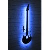 Decorative LED Lighting with Black MDF Base, 22 x 68 cm | 60 LEDs/m, 300 Lumen, 3000K | 50000 Hour Lifespan, Built-in Wall Hanging, Elegant Blue Design