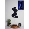 Decorative LED Lighting with Black MDF Base, 32 x 50 cm | 60 LEDs/m, 300 Lumen, 3000K | 50,000 Hour Lifespan, Built-in Wall Hanging, Elegant Blue Design