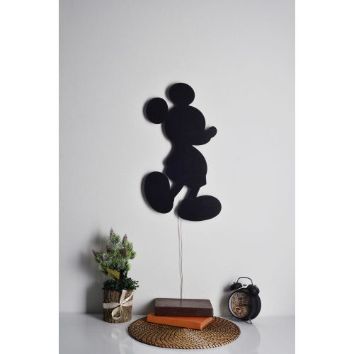 Decorative LED Lighting with Black MDF Base, 32 x 50 cm | 60 LEDs/m, 300 Lumen, 3000K | 50,000 Hour Lifespan, Built-in Wall Hanging, Elegant Blue Design