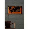 Elegant Yellow Decorative LED Lighting, 71 x 40 cm | Black MDF Base (2.7mm), 60 LEDs/m, 12V 1A Adapter, 375cm Cord | Perfect for Modern Decor