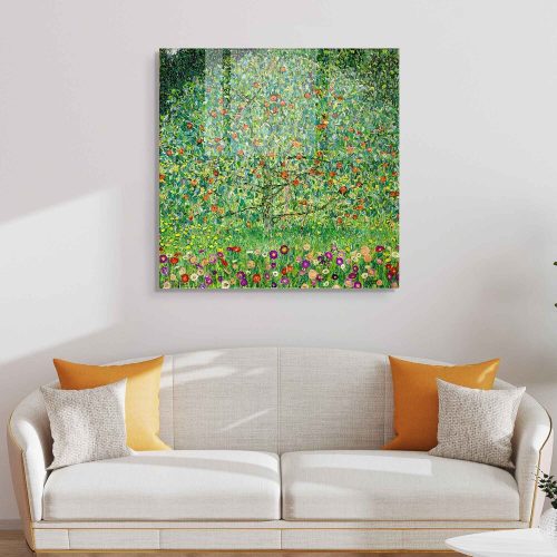 Elegant Decorative Tempered Glass Painting, 60 x 60 cm | 100% Tempered Glass, 4 mm Thick | Perfect for Modern Home Decor & Art Display