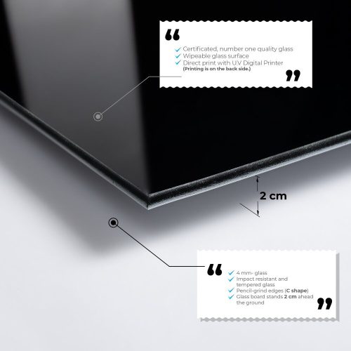 Elegant Decorative Tempered Glass Painting, 60 x 60 cm | 100% Tempered Glass, 4 mm Thick | Perfect for Modern Home Decor & Art Display