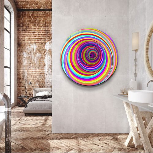 Elegant Decorative Tempered Glass Painting, 80 x 80 cm | 100% Tempered Glass (4 mm) | Stunning UV Printing for Modern Home Décor