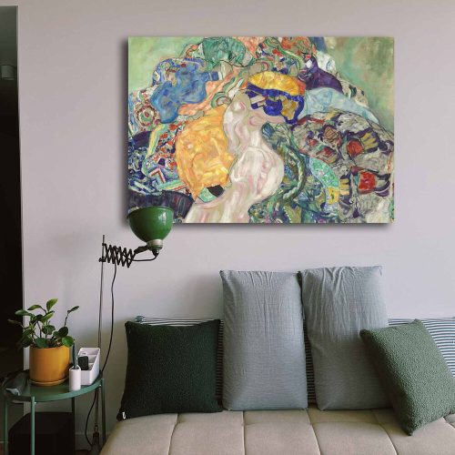 Stunning Decorative Canvas Painting by Gustav Klimt, 70 x 100 cm | 100% Canvas, 100% Wooden Frame (2.8 cm) | Perfect for Nursery & Baby Cradle Decor