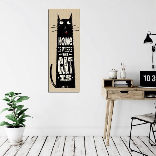 Elegant Decorative Canvas Painting, 30 x 80 cm, Wooden Frame, 60% Cotton/40% Polyester, Stunning Digital Print for Home Décor & Art Lovers