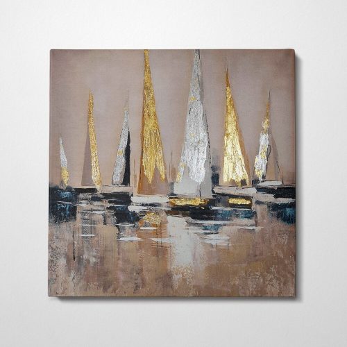 Hand-Painted Decorative Oil Painting on 100% Canvas, 70 x 70 cm, Framed in 100% Wooden Frame (3 cm Thick) | Perfect for Home Decor & Art Lovers