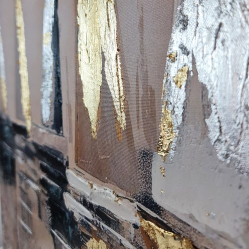 Hand-Painted Decorative Oil Painting on 100% Canvas, 70 x 70 cm, Framed in 100% Wooden Frame (3 cm Thick) | Perfect for Home Decor & Art Lovers