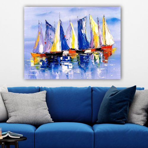 Stunning Decorative Canvas Painting, 70 x 100 cm | 100% Canvas, 3 cm Thick Wooden Frame | Perfect for Home Decor & Art Lovers, Anonymous Artist