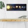 Stunning LED Lighted Canvas Painting, 30 x 90 cm, 100% Suede Canvas, Wooden Frame (3 cm) | Battery-Powered, On/Off Switch | Perfect for Home Decor