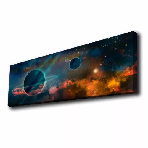 Decorative LED Lighted Canvas Painting, 30 x 90 cm, 100% Polyester Canvas, Wooden Frame (3.5-4 cm), Battery-Powered with On/Off Switch, Perfect for Home Decor