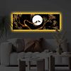 Decorative LED Lighted Canvas Painting, 30 x 90 cm, 100% Polyester Canvas, Wooden Frame (3.5-4 cm), Battery-Powered with On/Off Switch, Perfect for Home Decor