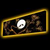 Decorative LED Lighted Canvas Painting, 30 x 90 cm, 100% Polyester Canvas, Wooden Frame (3.5-4 cm), Battery-Powered with On/Off Switch, Perfect for Home Decor