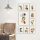 Elegant Decorative MDF Paintings (9 Pieces), 100% MDF, 3 mm Thick | 20 x 15 cm (8 pcs) & 30 x 40 cm (1 pc) | Perfect for Home Decor & Art Lovers