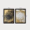 Elegant Decorative Framed Paintings (2 Pieces), 34 x 44 cm | 100% MDF, 2 cm Thick | Stylish Wall Art for Home & Office Décor, Anonymous Artist