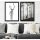 Elegant Decorative Framed Paintings (2 Pieces), 34 x 44 cm, White & Black | 100% MDF, 2 cm Thick | Stylish Wall Art for Modern Home Decor