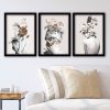 Elegant Decorative Framed Paintings (3 Pieces), 35 x 45 cm | 100% MDF, 2 cm Thick | Stylish Wall Art for Home & Office, Anonymous Artist