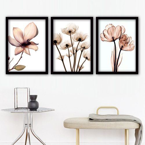 Elegant Decorative Framed Painting Set (3 Pieces), 35 x 45 cm | 100% MDF, 2 cm Thick | Stylish Wall Art for Home & Office Decor