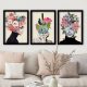 Elegant Decorative Framed Paintings (3 Pieces), 35 x 45 cm | 100% MDF, 2 cm Thick | Stylish Wall Art for Home & Office, Anonymous Artist