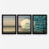 Elegant Decorative Framed Paintings (3 Pieces), 35 x 45 cm | 100% MDF, 2 cm Thick | Stylish Wall Art for Home & Office, Anonymous Artist