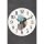 Elegant Decorative Wall Clock, 36 cm Diameter, 100% Glass & Plastic, 1.8 mm Thick | Stylish Home Decor for Living Room & Office Spaces