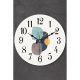Elegant Decorative Wall Clock, 36 cm Diameter, 100% Glass & Plastic, 1.8 mm Thick | Stylish Home Decor for Living Room & Office Spaces