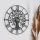Elegant Black Decorative Metal Wall Clock, 41 cm Diameter, 1.5 mm Thick | Silent Mechanism, Requires 1 AA Battery (Not Included) | Perfect for Home & Office Decor