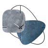 Elegant Decorative Metal Wall Clock, 58 cm Diameter, Hand-Painted Blue & Grey | Silent Mechanism, 1.5 mm Thickness | Perfect for Home & Office Decor