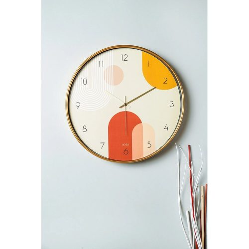 Elegant Decorative Wall Clock, 42 cm Diameter, 100% Glass & Plastic, 1.8 mm Thick | Stylish Home Decor for Living Room & Office Spaces