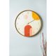 Elegant Decorative Wall Clock, 42 cm Diameter, 100% Glass & Plastic, 1.8 mm Thick | Stylish Home Decor for Living Room & Office Spaces