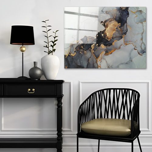 Elegant Decorative Tempered Glass Painting, 50 x 70 cm | 100% Tempered Glass, 4 mm Thick | Perfect for Home Decor & Modern Aesthetics