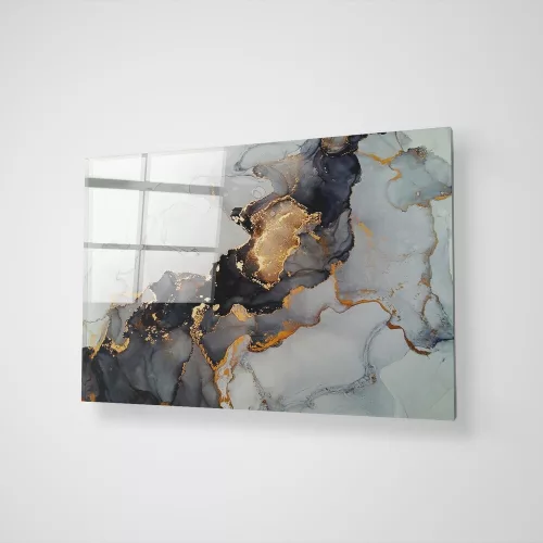 Elegant Decorative Tempered Glass Painting, 50 x 70 cm | 100% Tempered Glass, 4 mm Thick | Perfect for Home Decor & Modern Aesthetics