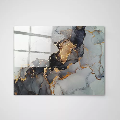 Elegant Decorative Tempered Glass Painting, 50 x 70 cm | 100% Tempered Glass, 4 mm Thick | Perfect for Home Decor & Modern Aesthetics