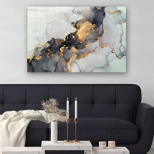 Elegant Decorative Tempered Glass Painting, 50 x 70 cm | 100% Tempered Glass, 4 mm Thick | Perfect for Home Decor & Modern Aesthetics