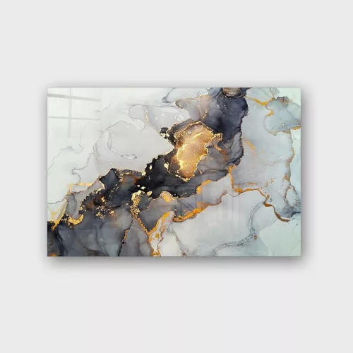 Elegant Decorative Tempered Glass Painting, 50 x 70 cm | 100% Tempered Glass, 4 mm Thick | Perfect for Home Decor & Modern Aesthetics