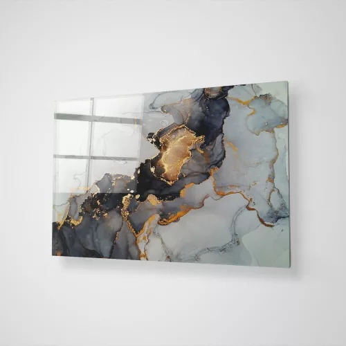 Elegant Decorative Tempered Glass Painting, 50 x 70 cm | 100% Tempered Glass, 4 mm Thick | Perfect for Home Decor & Modern Aesthetics