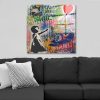 Elegant Decorative Tempered Glass Painting, 50 x 50 cm | 100% Tempered Glass, 4 mm Thick | Perfect for Modern Home Decor & Art Display