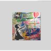 Elegant Decorative Tempered Glass Painting, 50 x 50 cm | 100% Tempered Glass, 4 mm Thick | Perfect for Modern Home Decor & Art Display