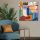 Elegant Decorative Tempered Glass Painting, 70 x 70 cm | 100% Tempered Glass, 4 mm Thick | Perfect for Modern Home Decor & Art Display