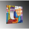 Elegant Decorative Tempered Glass Painting, 70 x 70 cm | 100% Tempered Glass, 4 mm Thick | Perfect for Modern Home Decor & Art Display