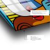 Elegant Decorative Tempered Glass Painting, 70 x 70 cm | 100% Tempered Glass, 4 mm Thick | Perfect for Modern Home Decor & Art Display