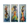 Elegant Decorative MDF Painting Set (3 Pieces), 20 x 50 cm Each | 100% MDF, 3 mm Thick | Perfect for Home Decor & Art Lovers, Stylish & Unique Design