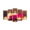 Elegant Decorative MDF Paintings (5 Pieces), 100% MDF, 3 mm Thick | Sizes: 20x60 cm, 20x50 cm, 20x40 cm | Total Size: 110x60 cm | Perfect for Home Decor