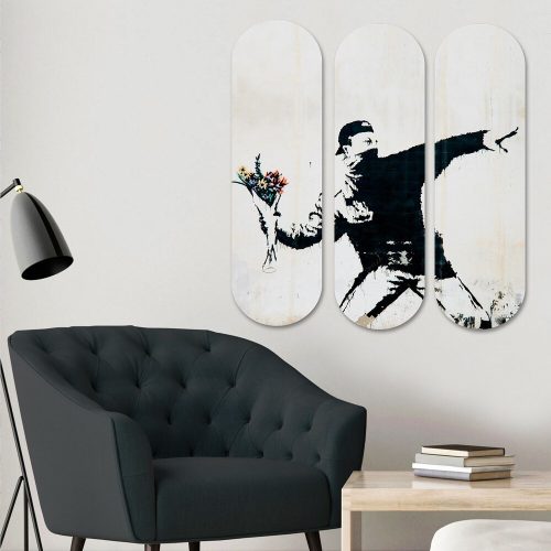Elegant Decorative MDF Painting Set (3 Pieces), UV Printed, 20 x 70 cm Each | 100% MDF, 8 mm Thick | Perfect for Modern Home Decor & Art Display