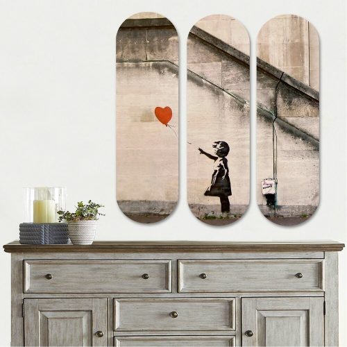 Elegant Decorative MDF Painting Set (3 Pieces), UV Printed, 20 x 70 cm Each | 100% MDF, 8 mm Thick | Perfect for Modern Home Decor & Art Display