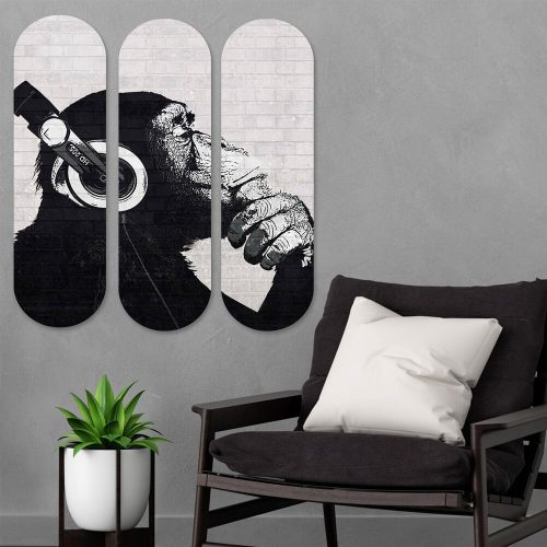 Elegant Decorative MDF Painting Set (3 Pieces), UV Printed, 20 x 70 cm Each | 100% MDF, 8 mm Thick | Perfect for Modern Home Decor & Art Display