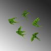 Handmade Decorative Metal Wall Accessory Set (5 Pieces) in Green, 19 x 18 cm to 19 x 11 cm | 100% MDF/MOSS, 6 mm Thick | Unique Wall Art for Home Decor